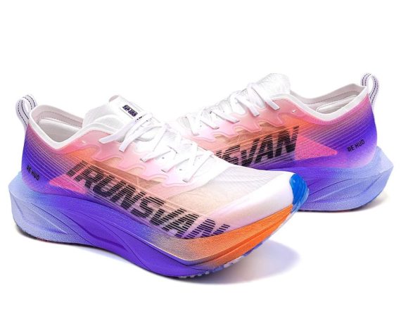 Men's and Women's Running Shoes - Carbon Plate Running Shoes Lightweight, Cushioned, Arch Support Sneakers for Running, Training, and Daily Wear-Blue-violet