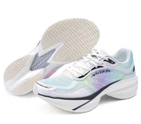 Women & Mens for Running Shoes - Carbon Plate Running,Shoes High Rebound, Dual Cushion, Slip-Resistant for Daily Exercise Training Commuting - Cloudline White