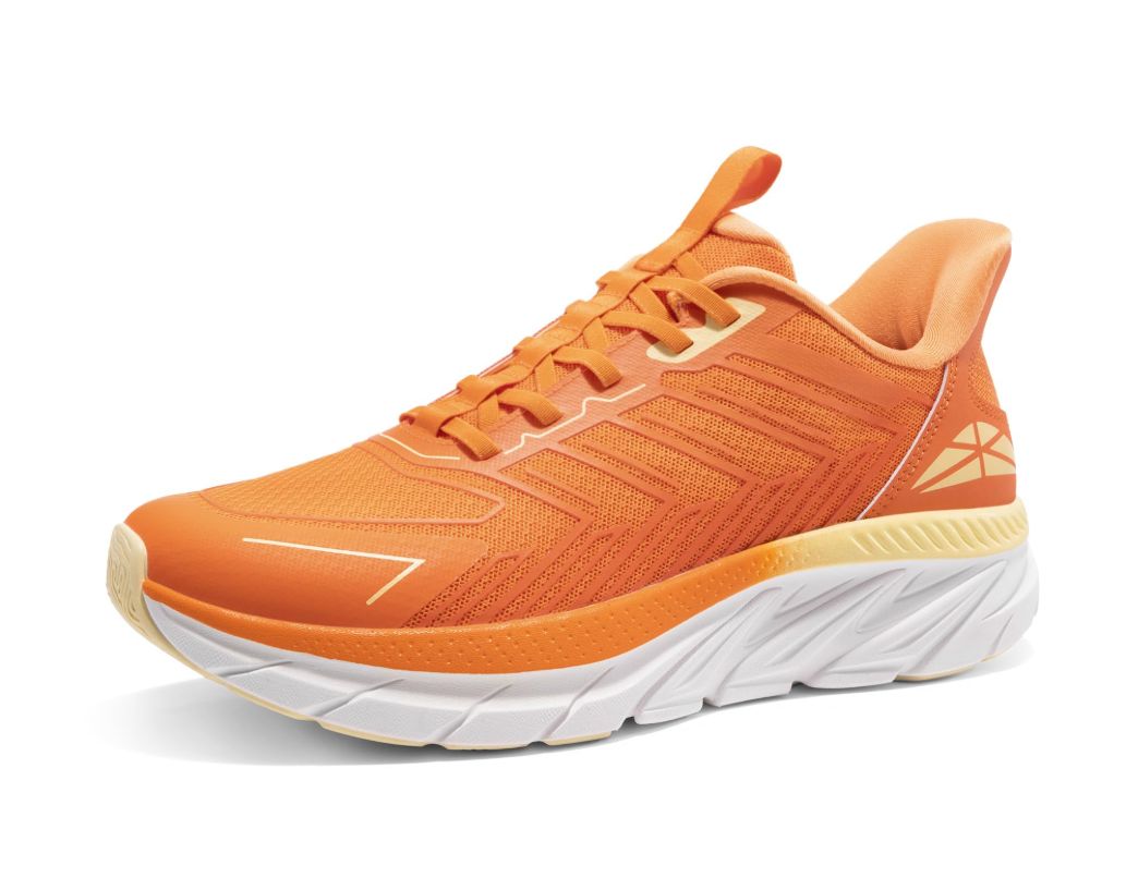 Men's Slip On Walking Shoes Running Comfortable Tennis Breathable Non Slip Athletic Gym Workout Cross Training Fashion Sneakers - Orange