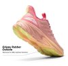 Women's Slip On Walking Shoes Running Comfortable Tennis Breathable Non Slip Athletic Gym Workout Cross Training Fashion Sneakers - Pink/Orange