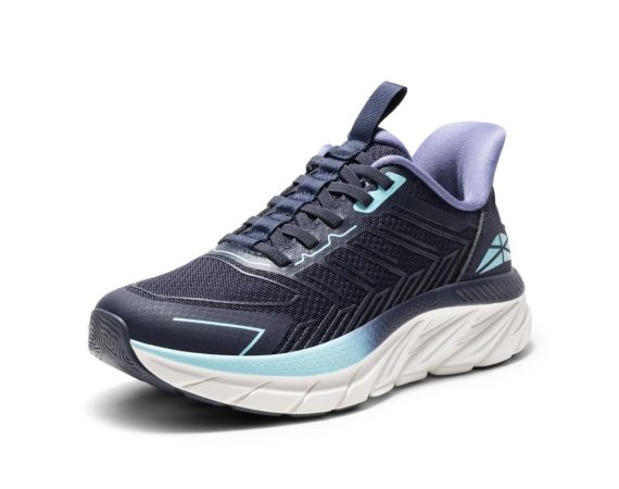 Women's Slip On Walking Shoes Running Comfortable Tennis Breathable Non Slip Athletic Gym Workout Cross Training Fashion Sneakers - Blue