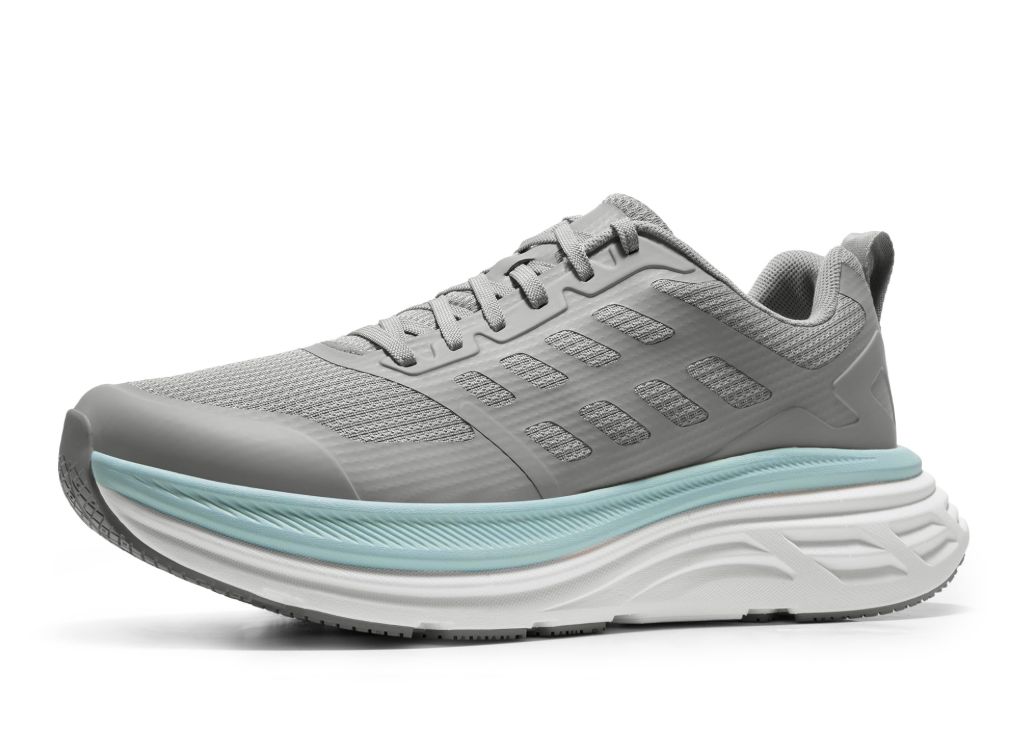 Men's Walking Running Tennis Cushioning Shoes ActiveFloat Non Slip Athletic Gym Workout Jogging Comfortable Sneakers - Grey
