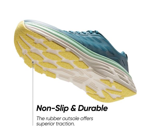 Men's Walking Running Tennis Cushioning Shoes ActiveFloat Non Slip Athletic Gym Workout Jogging Comfortable Sneakers - Blue Green