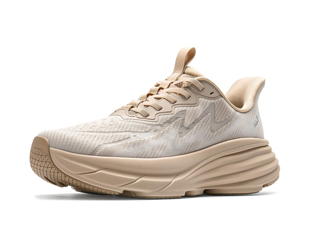 Men's Slip On Walking Shoes Hands-Free Cushion Running Tennis SwiftPlush Non-Slip Comfortable Workout Gym Athletic Fashion Sneakers - Beige