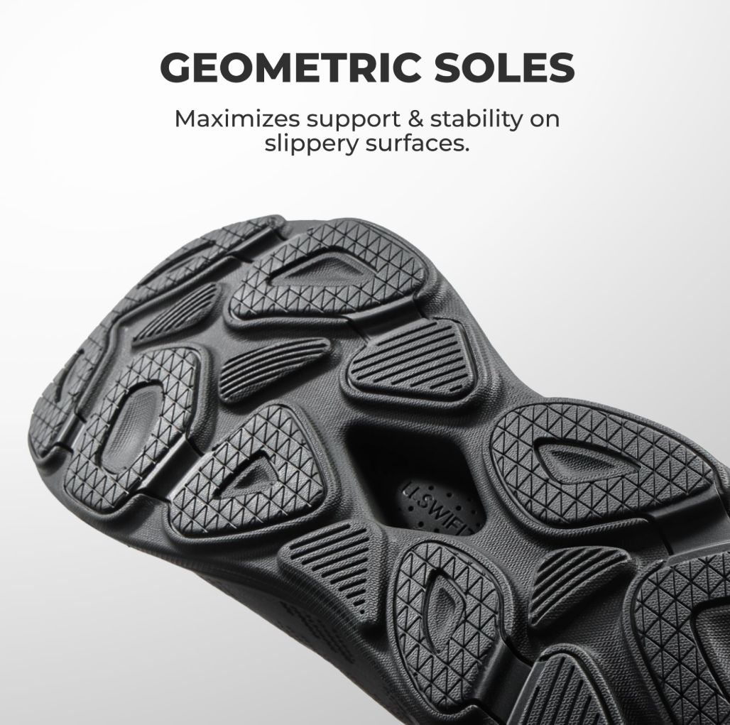 Men's Slip On Walking Shoes Hands-Free Cushion Running Tennis SwiftPlush Non-Slip Comfortable Workout Gym Athletic Fashion Sneakers - Black