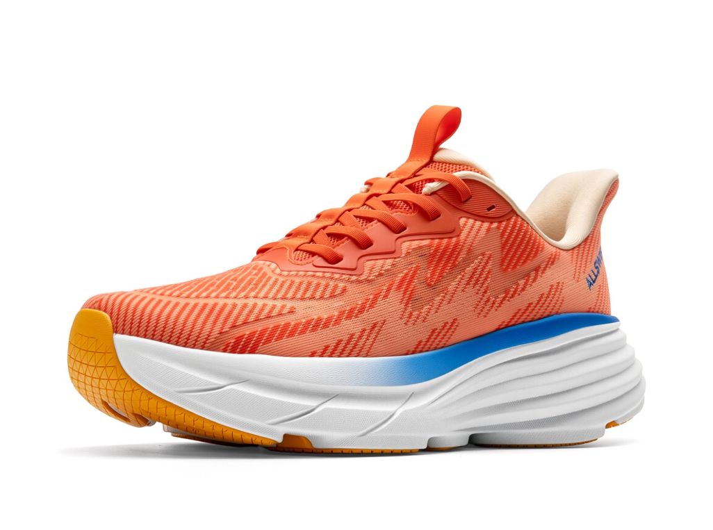 Men's Slip On Walking Shoes Hands-Free Cushion Running Tennis SwiftPlush Non-Slip Comfortable Workout Gym Athletic Fashion Sneakers - Orange