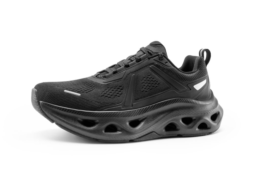 Men's Comfortable Walking Shoes MovePropel Athletic Breathable Gym Workout Tennis Jogging Cross Training Non Slip Fashion Running Sneakers - Black