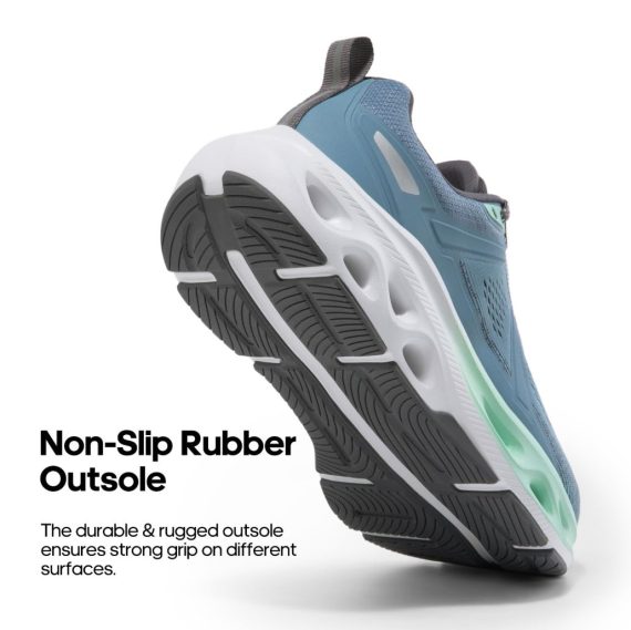 Men's Comfortable Walking Shoes MovePropel Athletic Breathable Gym Workout Tennis Jogging Cross Training Non Slip Fashion Running Sneakers - Blue