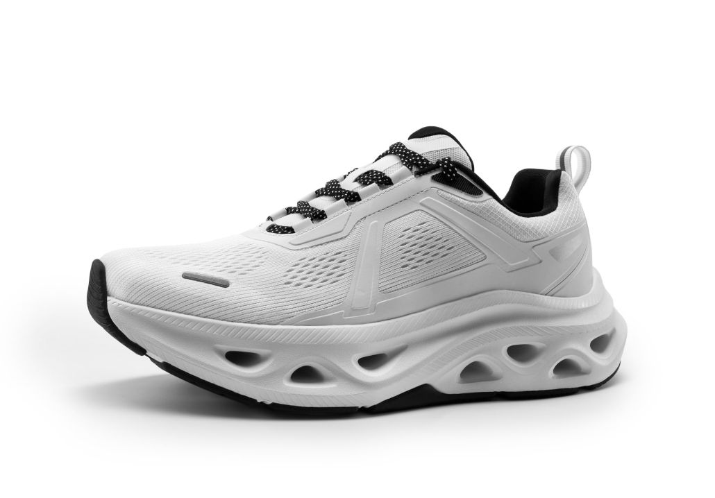 Men's Comfortable Walking Shoes MovePropel Athletic Breathable Gym Workout Tennis Jogging Cross Training Non Slip Fashion Running Sneakers - White