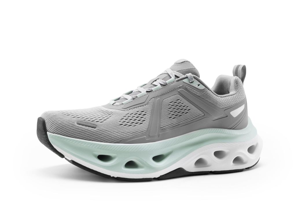Men's Comfortable Walking Shoes MovePropel Athletic Breathable Gym Workout Tennis Jogging Cross Training Non Slip Fashion Running Sneakers - Grey