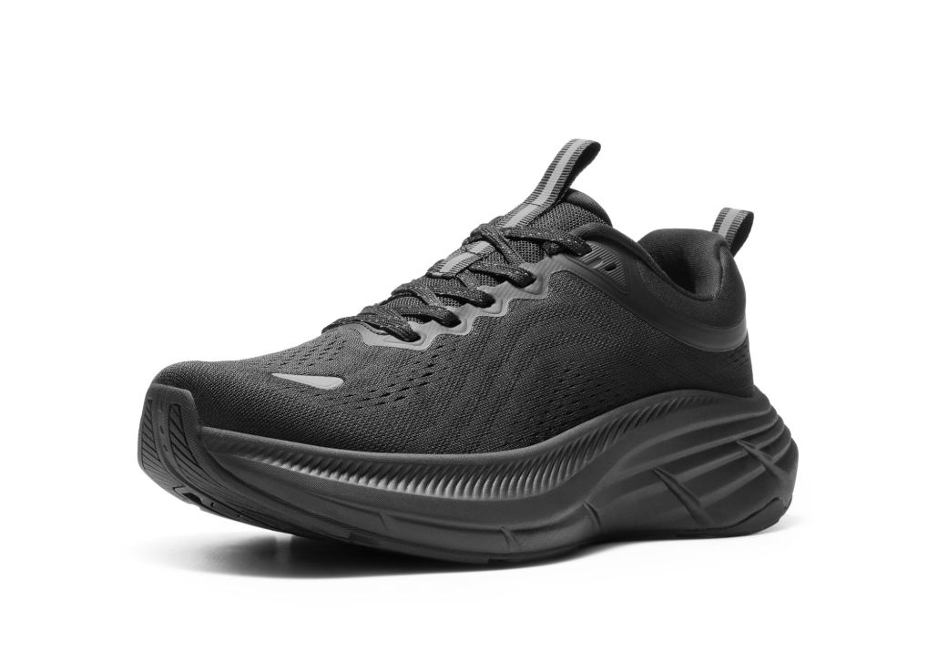 Men's Walking Shoes Running Tennis Cushioning ActiveBreeze Non Slip Athletic Gym Workout Comfortable Fashion Sneakers - Black