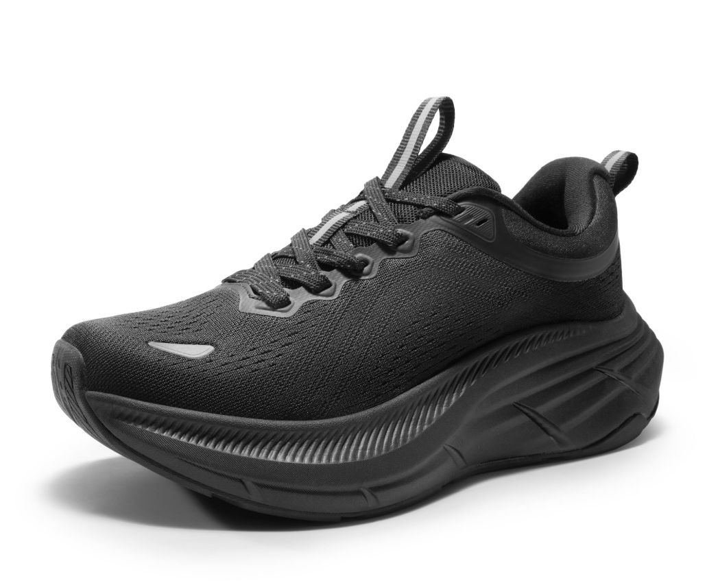 Women's Walking Shoes Cushion Comfortable ActiveBreeze Running Tennis Shoes Non-Slip Workout Gym Sports Athletic Breathable Fashion Sneakers - Black
