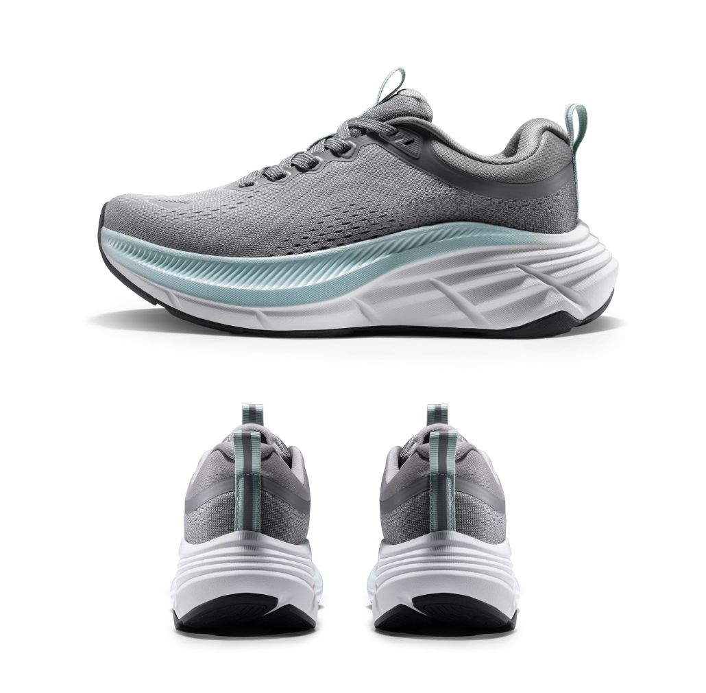 Women's Walking Shoes Cushion Comfortable ActiveBreeze Running Tennis Shoes Non-Slip Workout Gym Sports Athletic Breathable Fashion Sneakers - Grey