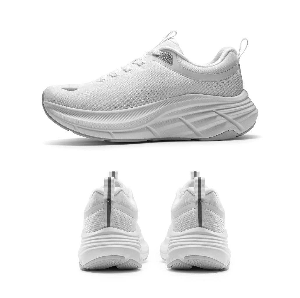 Women's Walking Shoes Cushion Comfortable ActiveBreeze Running Tennis Shoes Non-Slip Workout Gym Sports Athletic Breathable Fashion Sneakers - White